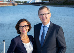 Doris Pulker-Rohrhofer und Fritz Lehr Hafen Wien